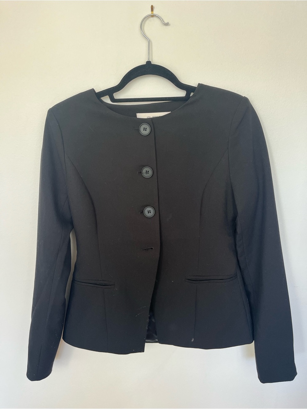 Pinched Waist Black Blazer - 4th & Reckless